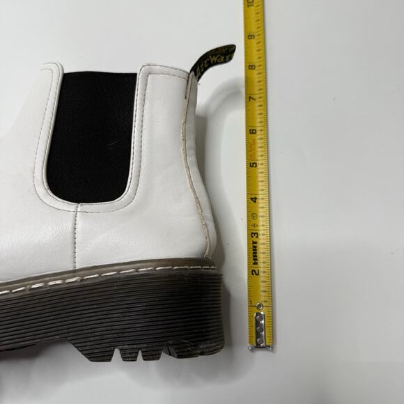 SHE & IN Boots Women Size 7.5-8 (38) Quad Platform White Ankle BOOTS Airwair - Picture 9 of 10